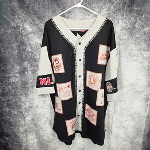 Vintage Negro League Baseball  Jersey Mens 3XL Cross Over American League NLBM‎